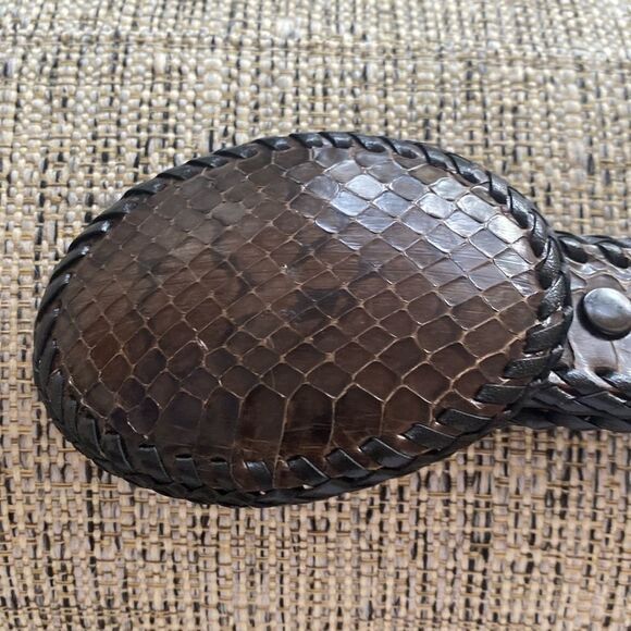 Snakeskin (?) handmade belt - Picture 2 of 8
